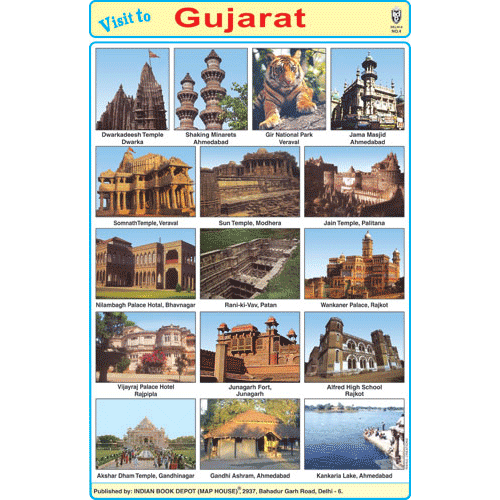 Gujarat Chart Size 12x18 (inchs) 300gsm Artcard