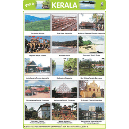 KERALA SIZE 24 X 36 CMS CHART NO. 186 - Indian Book Depot (Map House)