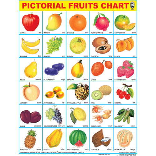 FRUITS CHART SIZE 45 X 57 CMS